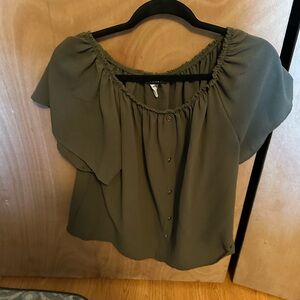 Army green top